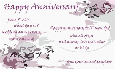 Semoga keberuntungan selalu menyertai kalian. 32. Kartu Ucapan Anniversary Pernikahan Orang Tua Dalam Bahasa ...