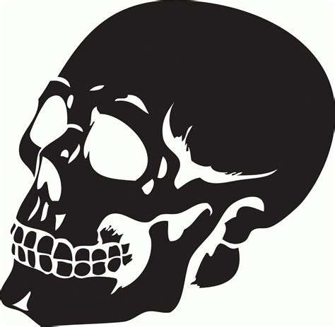 Skull Stencil Skull Stencil Skull Decal Stencil Art Skull Art