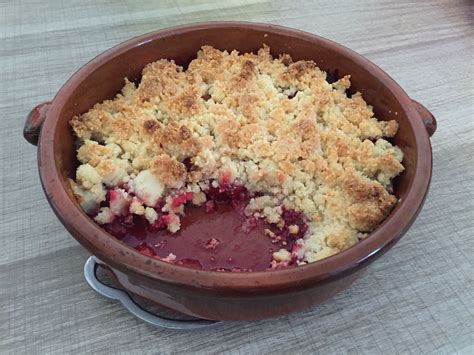 Crumble aux fruits rouges Recette
