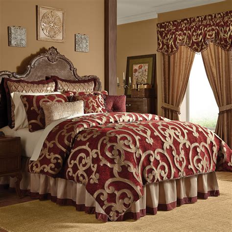 Bedding sets, quilts, & comforters on credit. Red Comforter Set In King Or Queen - Corsica