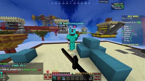 Playing Bedwars With A Friend With A Cameo From An E Couple Youtube
