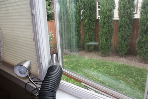 Portable Air Conditioner On Casement Window Polish Air Conditioning Project Duct Tape And
