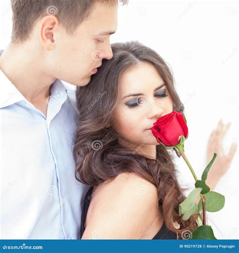 Young Couple In Love Stock Photo Image Of Feelings Camera 90219728