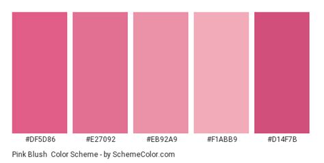 Pink Blush Color Scheme Pink
