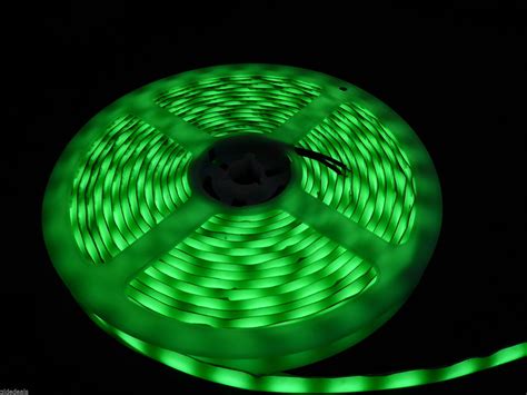 12 Volt Fluro Green Led Strips Glow In The Dark When Switched Off
