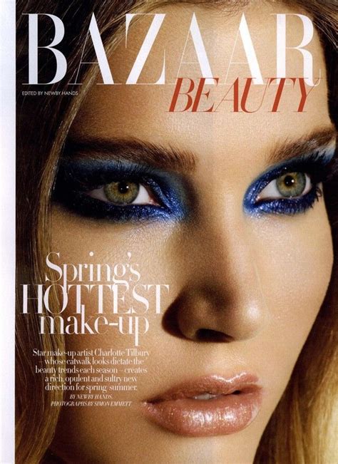 Harper S Bazaar UK Editorial Bazaar Beauty March Shot Editorial Makeup Makeup