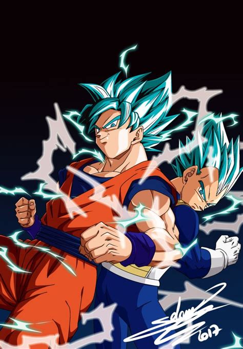 There simply is no dragon ball without goku. Goku and Vegeta _V-jump cover march 2017 by ChibiDamZ on DeviantArt | Dragon ball super goku ...