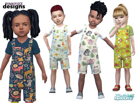 The Sims Resource Toddler Overalls