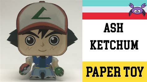 How To Make A Ash Ketchum Paper Toy Papercraft Free Template By
