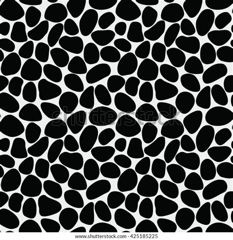 Seamless Pattern Black Spots Stock Vector Royalty Free 425185225