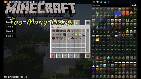 Présentation Du Mod Too Many Items 1710 Fr Youtube