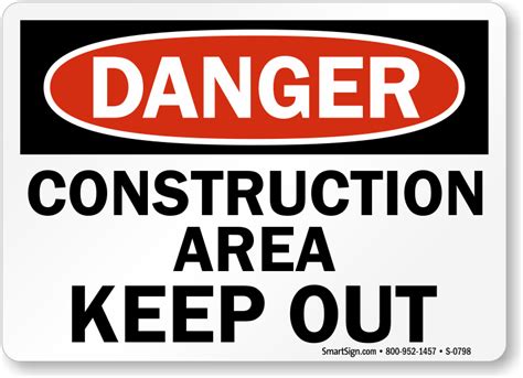 The primary aim of such signage is to further reduce risks presented by the hazards. Construction Signs | Construction Warning Signs