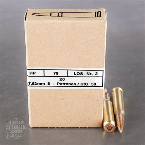 Cheap 308 Winchester 762x51 Ammo Bulk Hirtenberger Full Metal