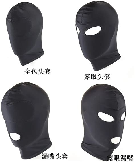 Couples Sex Toys High Elastic Breathable Eyeshade Bdsm Men Hood Mask