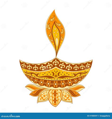Diwali Diya Stock Vector Image 41900597