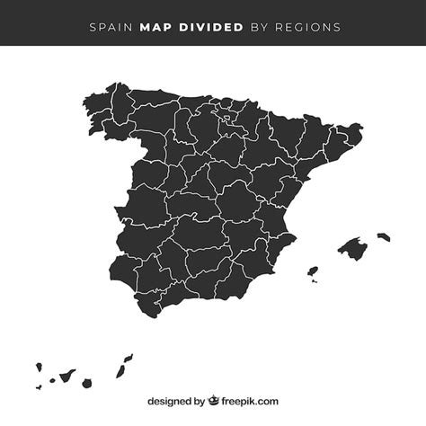 Mapa De España Vector Gratis
