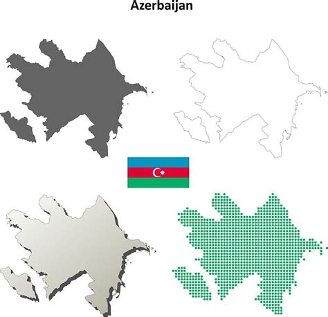 Azerbaijan Outline Map Set Vector Ai Eps Uidownload