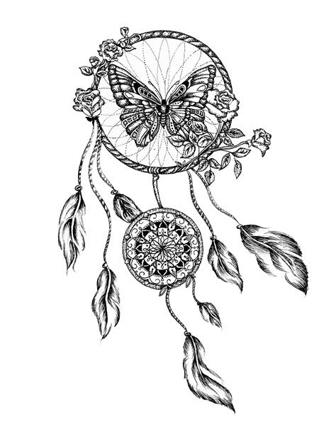Animal Dream Catcher Coloring Pages Coloring Pages