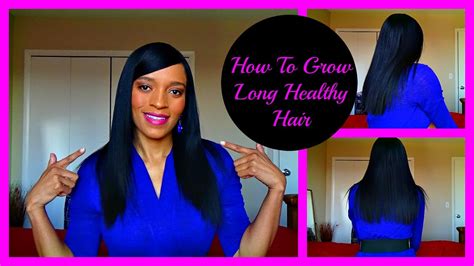 How To Grow Long Healthy Relaxed Hair Relaxed Hair Care Tips Youtube