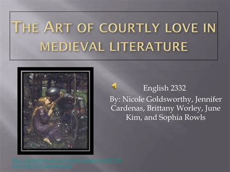 Ppt The Art Of Courtly Love In Medieval Literature Powerpoint
