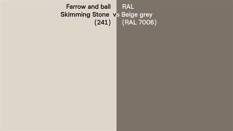 Farrow And Ball Skimming Stone 241 Vs Ral Beige Grey Ral 7006 Side