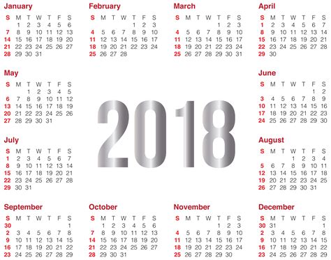2018 Calendar Wallpapers Wallpaper Cave