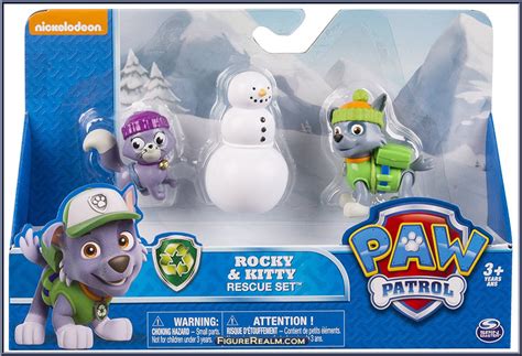 Rocky And Kitty Paw Patrol Rescue Set Spinmaster Action Figure