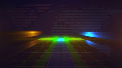 News Intro Graphic Animation In Newsroom With Neon Lines