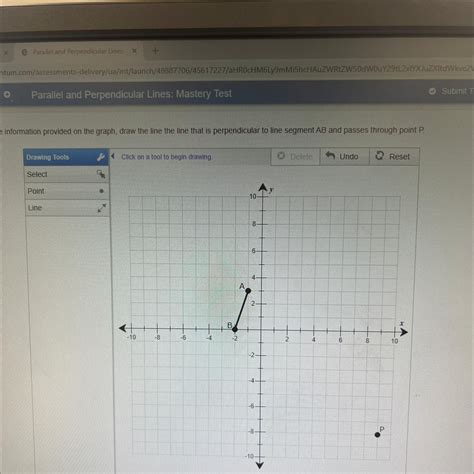 Use The Drawing Tool S To Form The Correct Answer On The Provided Graph Using The Information