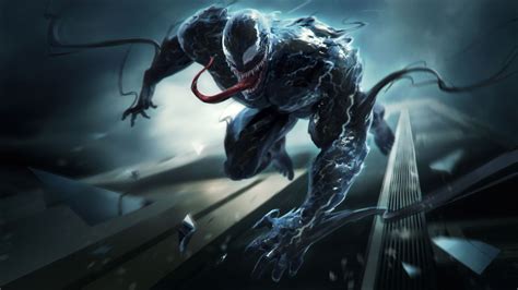 4k Ultra Hd Venom With Jumping Spider Man