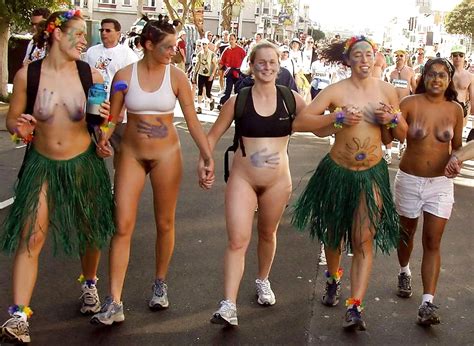 Bottomless Participants At Bay To Breakers Run Adult Photos