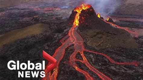 Iceland Volcano Eruption Offers Most Beautiful Lava Show Youtube