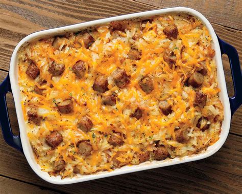 Smoked Sausage Hash Brown Casserole Uncle Johns Pride