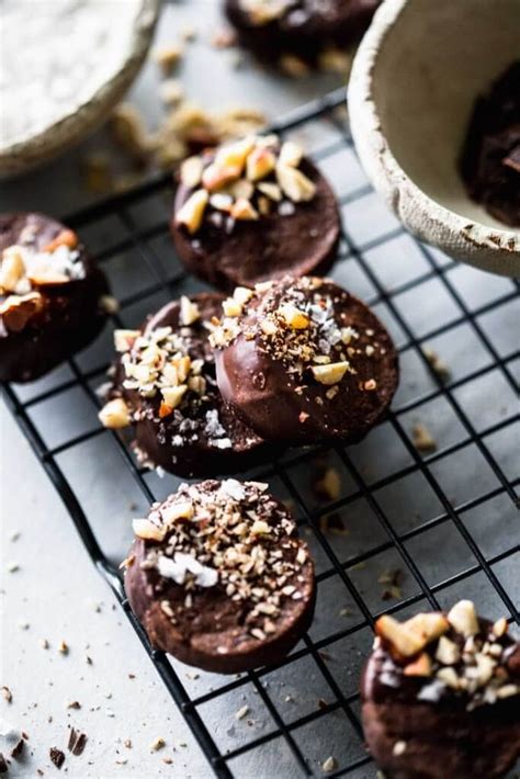 Chocolate Shortbread Cookies With Hazelnuts Platings Pairings