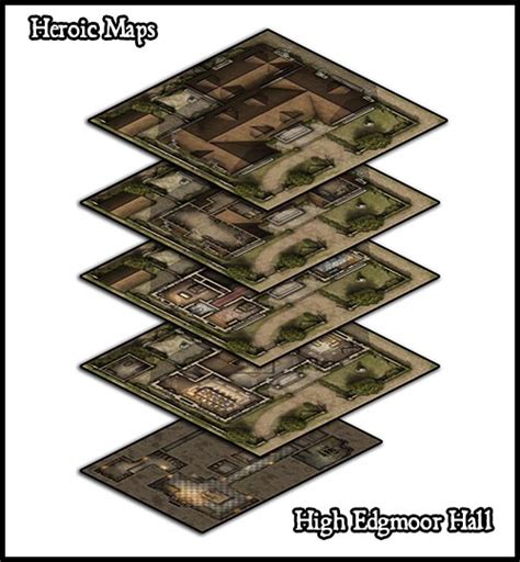 Heroic Maps Storeys High Edgmoor Hall Heroic Maps Buildings