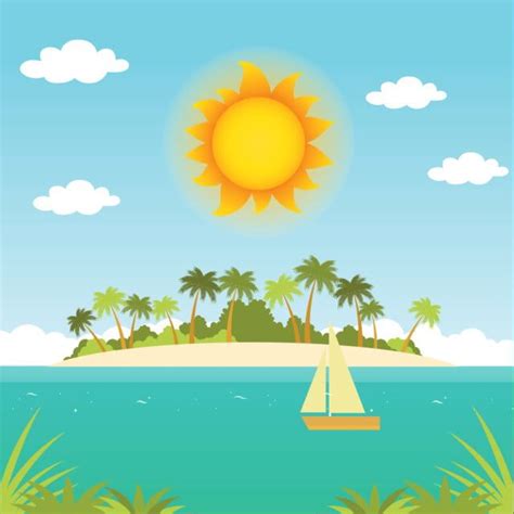 Sunny Beach Background Beach Background Images Background Clipart