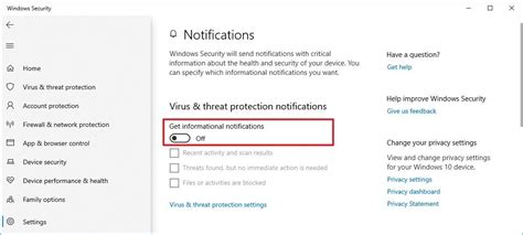 How To Manage Notifications For Windows Security Features On Windows 10