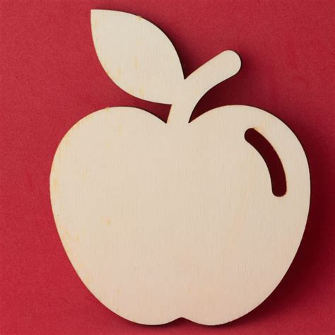 Unfinished Wood Apple Cutout All Wood Cutouts Wood Crafts Hobby