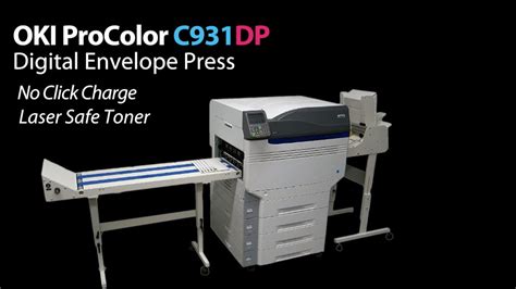 Oki C931dp Digital Color Envelope Press Youtube