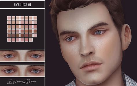 Sims 4 Eyelids 01 Female And Male All Ages 41 The Sims Book