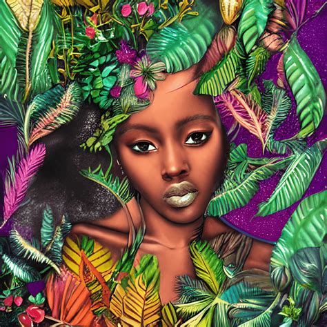 dark skin goddess graphic · creative fabrica