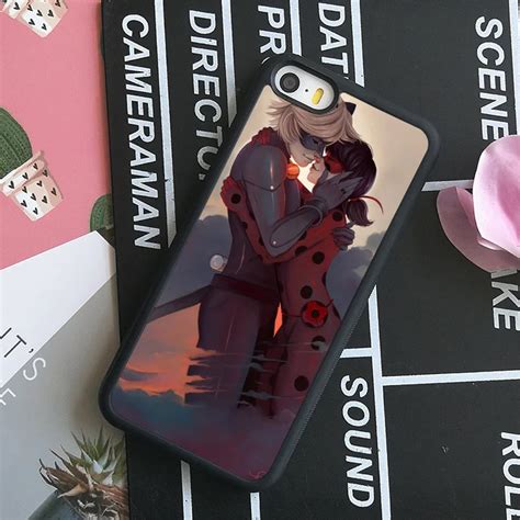Skeros Miraculous Ladybug Marinette Adrien Love Cover Cell Phone Case