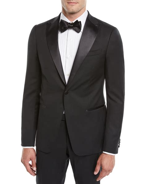 Z Zegna Mens Satin Lapel Tuxedo Suit Neiman Marcus