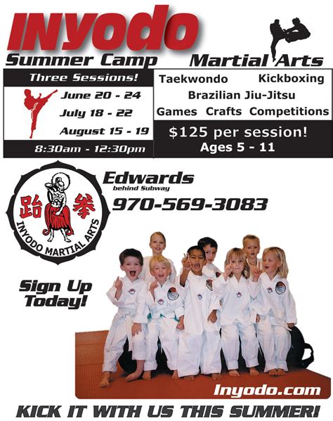 Inyodo Martial Arts News Summer Camp Info