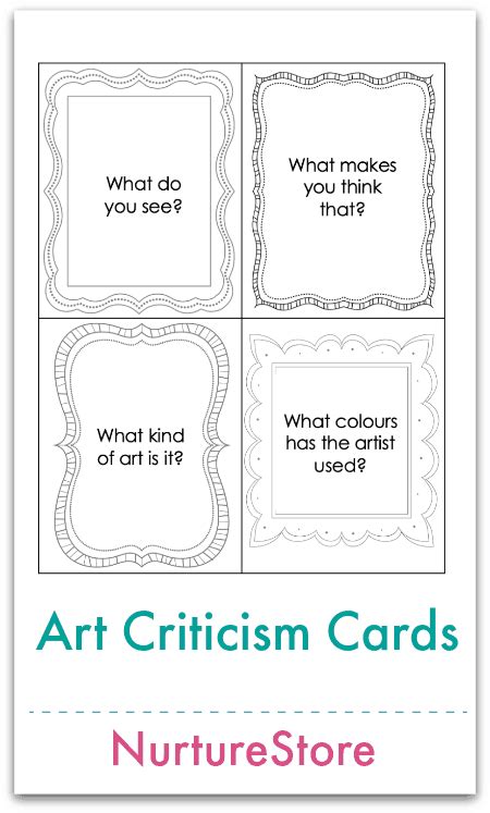 Easy Art Criticism Lesson For Children With Printables Artofit
