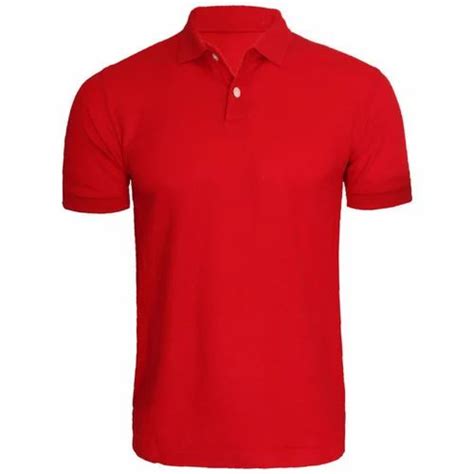 Hosiery Plain Men Polo Red T Shirt At Rs Piece In Ludhiana ID