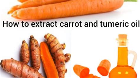 How To Make Carrot And Tumeric Oil At Home Youtube