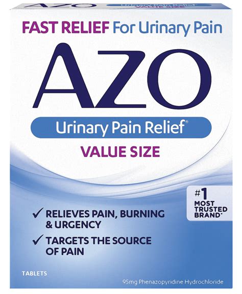 AZO For UTI Fast Urinary Pain Relief Mg Vitality Medical