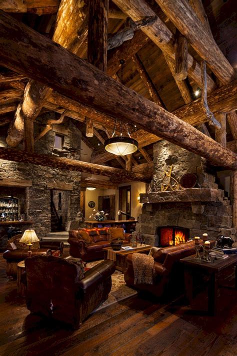 49 Superb Cozy And Rustic Cabin Style Living Rooms Ideas Artofit