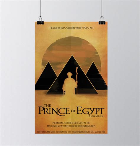 The original film poster for the prince of egypt. Fan poster for the new Prince of Egypt musical... - Beating Dragons